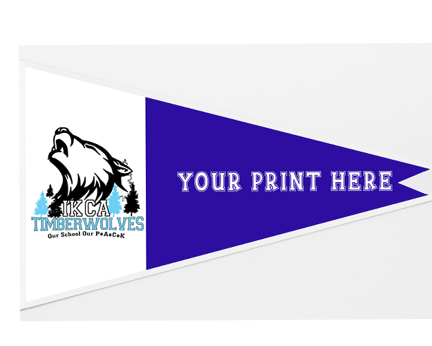 Custom Name School Pennants